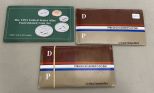 Three DP Uncirculated Coin Sets