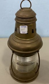 Vintage Brass and Glass Lantern