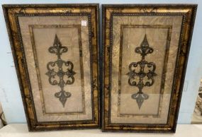 Pair of New Framed Plaque Decor