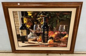 Large Wine Giclee Print Numbered 22/125