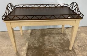 Primitive Style White Painted Table