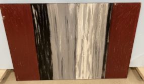 Large Abstract Painting On Board