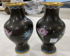Pair of Cloisonné vases