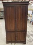 Riverside Furniture Corp. Cherry Illuminated Entertainment Cabinet