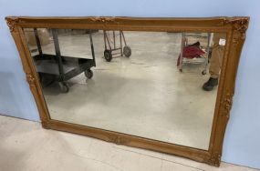 Large Gold Gilt Wood Framed Mirror