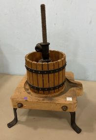 Vintage Wine Grape Press
