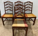Four Vintage Mahogany Dining Side Chairs
