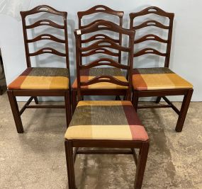 Four Vintage Mahogany Dining Side Chairs