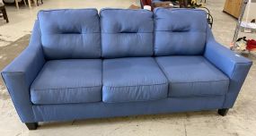 Blue Upholstered Hide A Bed Sofa
