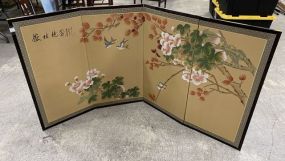 Four Panel Oriental Screen