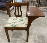 Vintage Mahogany Telephone Bench