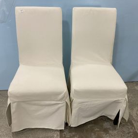 Pair of Slip Cover Side Chairs