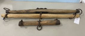 Three Antique Single Tree Harnesses