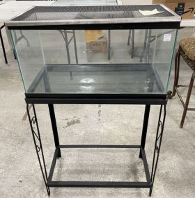 Glass Fish Tank on Iron Stand