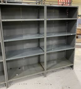 Two Metal Storage Shelves
