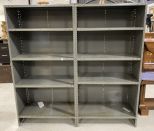 Two Metal Storage Shelves