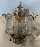 E. F. Chapman Collection Darlana Small Lantern in Gilded Iron