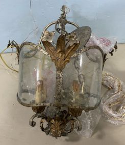 E. F. Chapman Collection Darlana Small Lantern in Gilded Iron