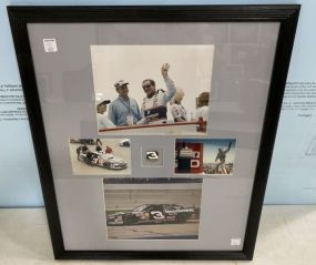 Framed Dale Earnhardt Picture and Number 3 Pin