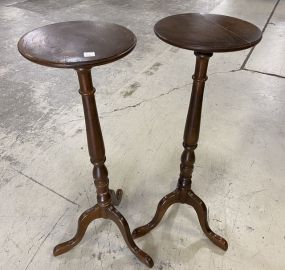 Pair of Cherry Plant Stands