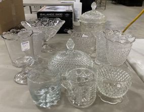 Group of Pressed Depression Glass Pieces