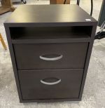 Black Finish Pressed Wood Office Cabinet