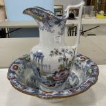 Cleopatra Porcelain Wash Bowl and Pitcher