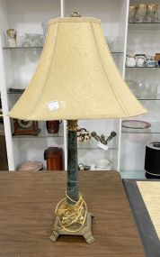 Brass Column Style Lamp