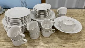 Monarch White Dinnerware Set