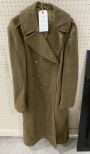 Old Wool US Army Officers Overcoat