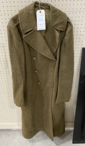 Old Wool US Army Officers Overcoat
