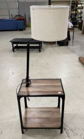 Industrial Style Lamp Table