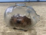 Vintage Glass Piggy Bank