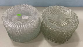 Collection of Pressed Glass Salad Plates