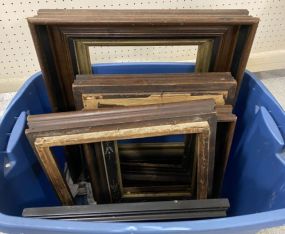 Six Vintage Wood Frames