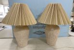 Pair of Southwest Style Pottery Vase Lamps