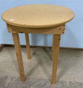 Hand Made Wood Lamp Table
