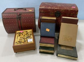 Decorative Boxes, Bookends, and Hummel Music Box