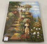 Unframed Canvas of Italian Garden