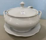 White Ceramic Serving Tureen