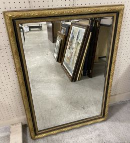Black and Gold Framed Mirror