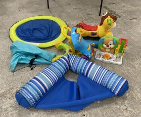 Group of Children's Toys and Pool Floats