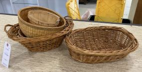 Five Woven Decorative Baskets