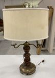 Brass Double Arm Desk Lamp