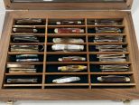 Shadow Box Collection of Case & Other Pocket Knives