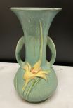 Roseville Pottery Zephyr Lily Vase Green