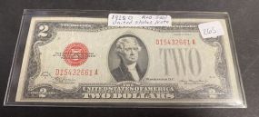 1928 D Red Seal United States Note