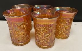 Five Fenton Merigold Style Tumblers