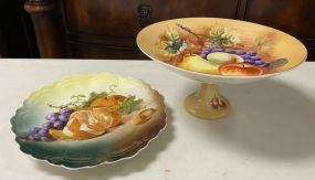 Bavaria Porcelain Compote and Plate