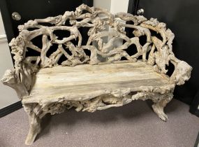 Well Crafted Driftwood Bench